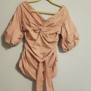 Blush Pink Off the Shoulder